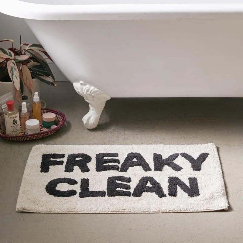 Creative Funny Bathroom Rugs Bedroom Living Room Carpet Non-slip Absorbent Entrance Door Mat Custom Pattern Home Soft Bath Mat