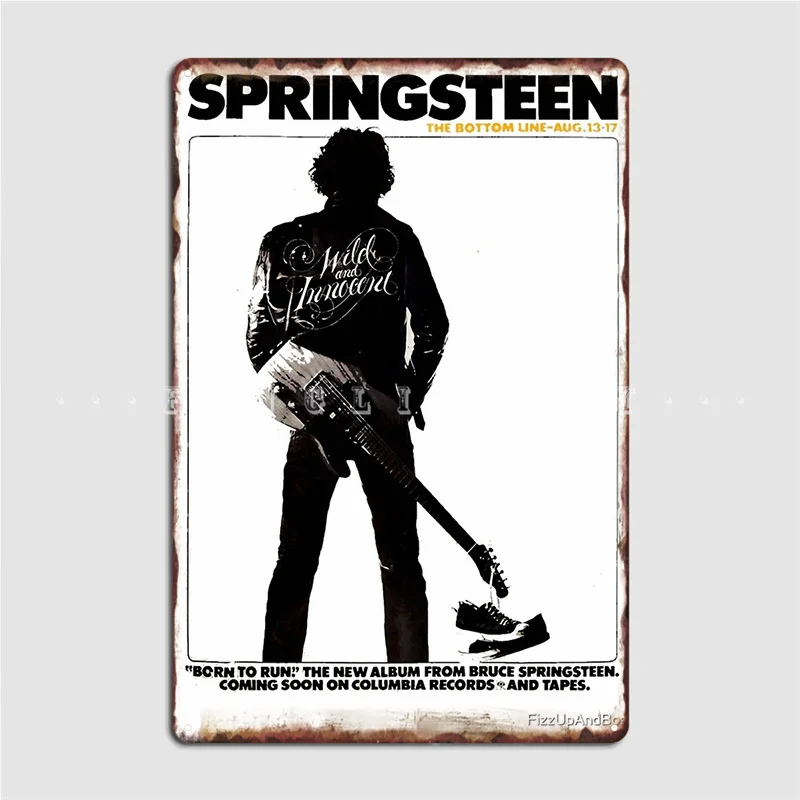 

1975 Springsteen Concert Painting. Poster Metal Plaque Wall Decor Retro Club Party Club Bar Tin Sign Poster