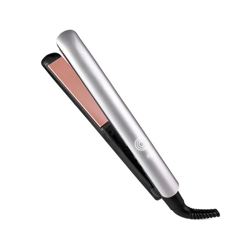 

Electric Nano Ceramic Flat Iron Wand Silky Hair Straightener Crimple Straighter Style Curler Salon Styling Straight Clamp Plate