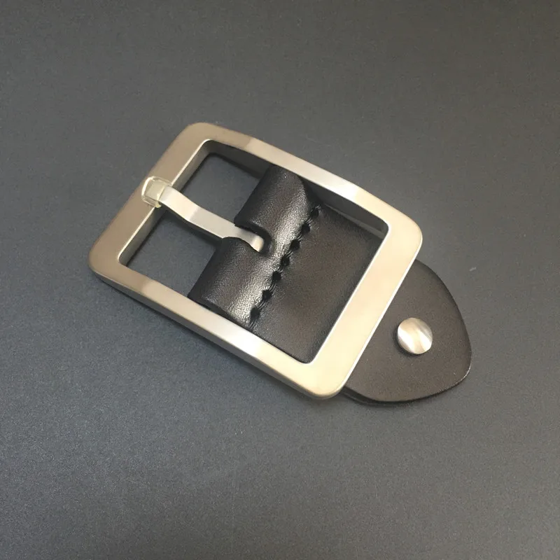 Casual Style 100% Titanium Pin Belt Buckle Fit 3.8 Mm Belt Strap