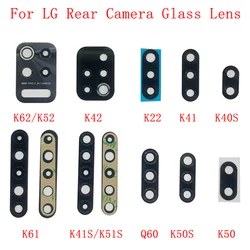 2Pcs Back Rear Camera Glass Lens For LG K62 K52 K42 K22 K41S K51S K61 K50S K50 K40S K40 Q60 Q70 K20 K30 2019 Camera Glass Lens