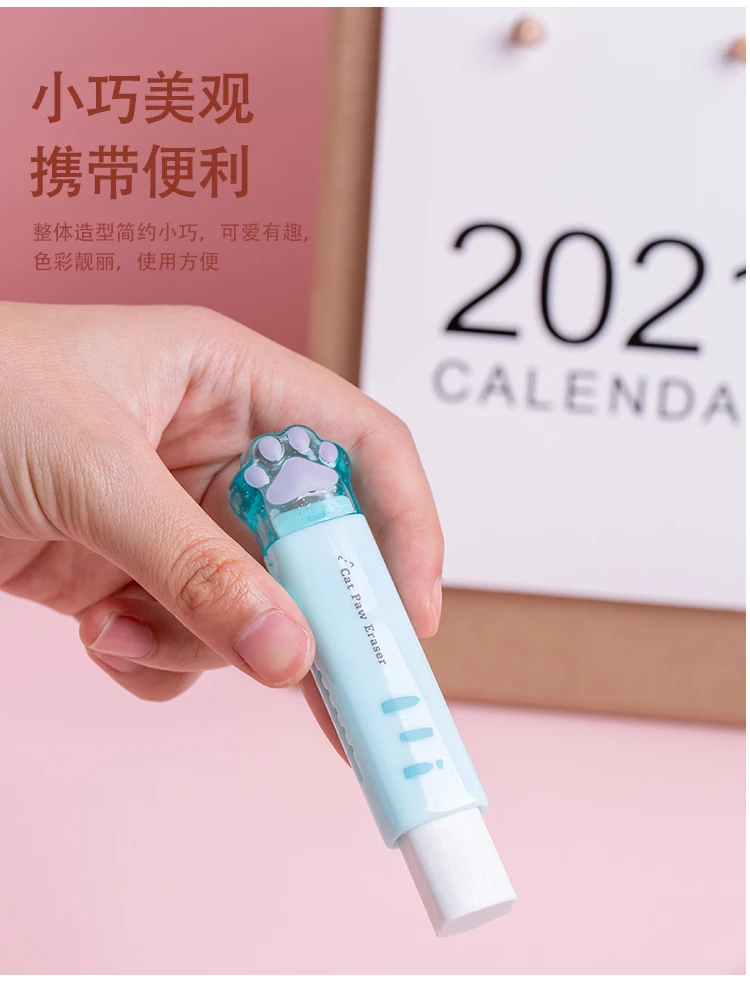 Kreativität einziehbare kawaii Katze Klaue Bleistift Radiergummi Push Pull Radiergummi profession elle Zeichnung Malerei niedlichen Schul bedarf – Detail 7