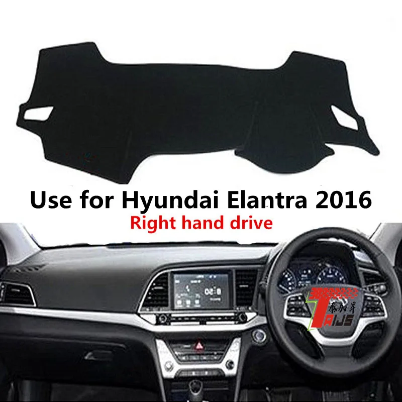 

TAIJS Factory Avoid light Sport Polyester Fibre Car Dashboard Cover For Hyundai Elantra 2016 Right hand drive