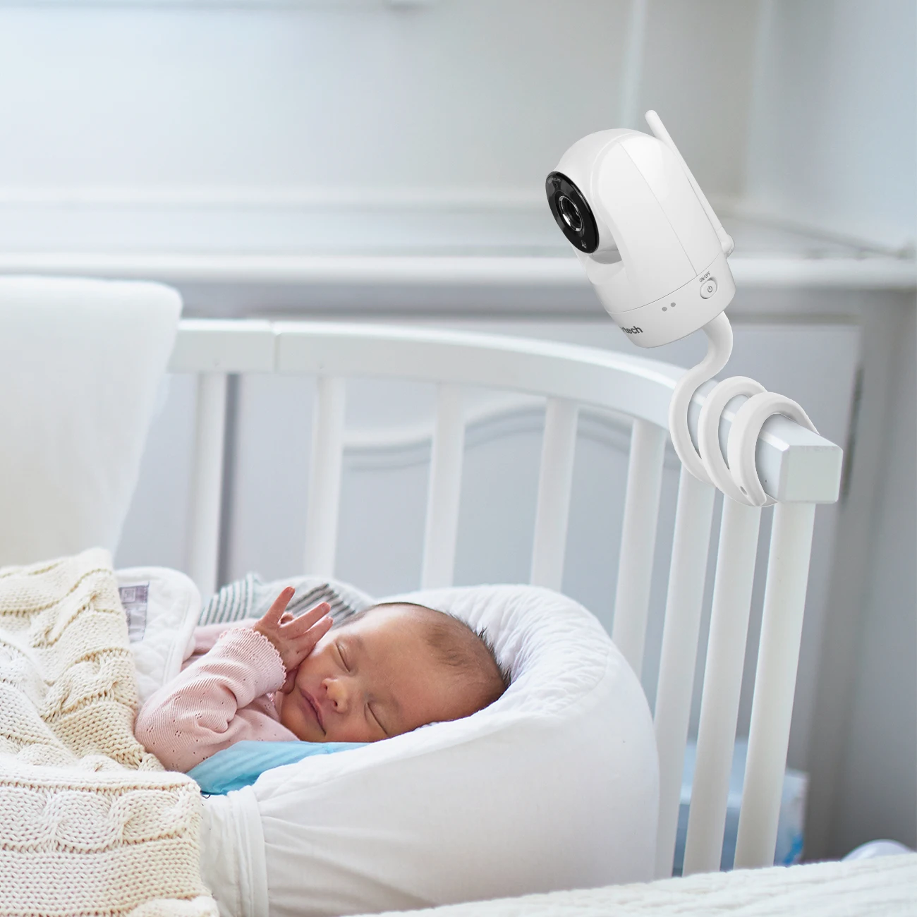 Flexible Twist Mount Bracket for Vtech Baby Monitor Security Camera,Attaches Your Camera to Crib Cot Shelves or Furniture