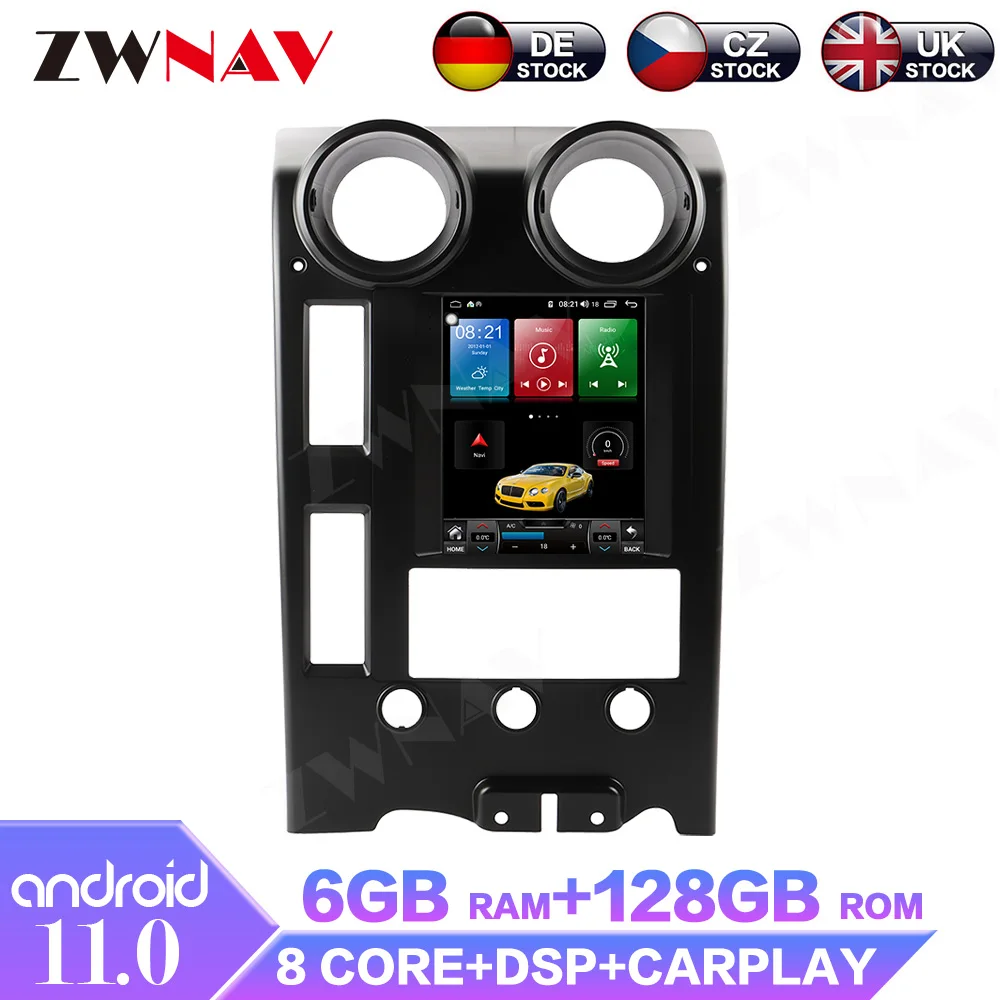 Android 11 6G+128GB For Hummer H2 2002 - 2009 Car GPS Navigation Headunit Tesla style Multimedia Player Auto Radio Tape Recorder