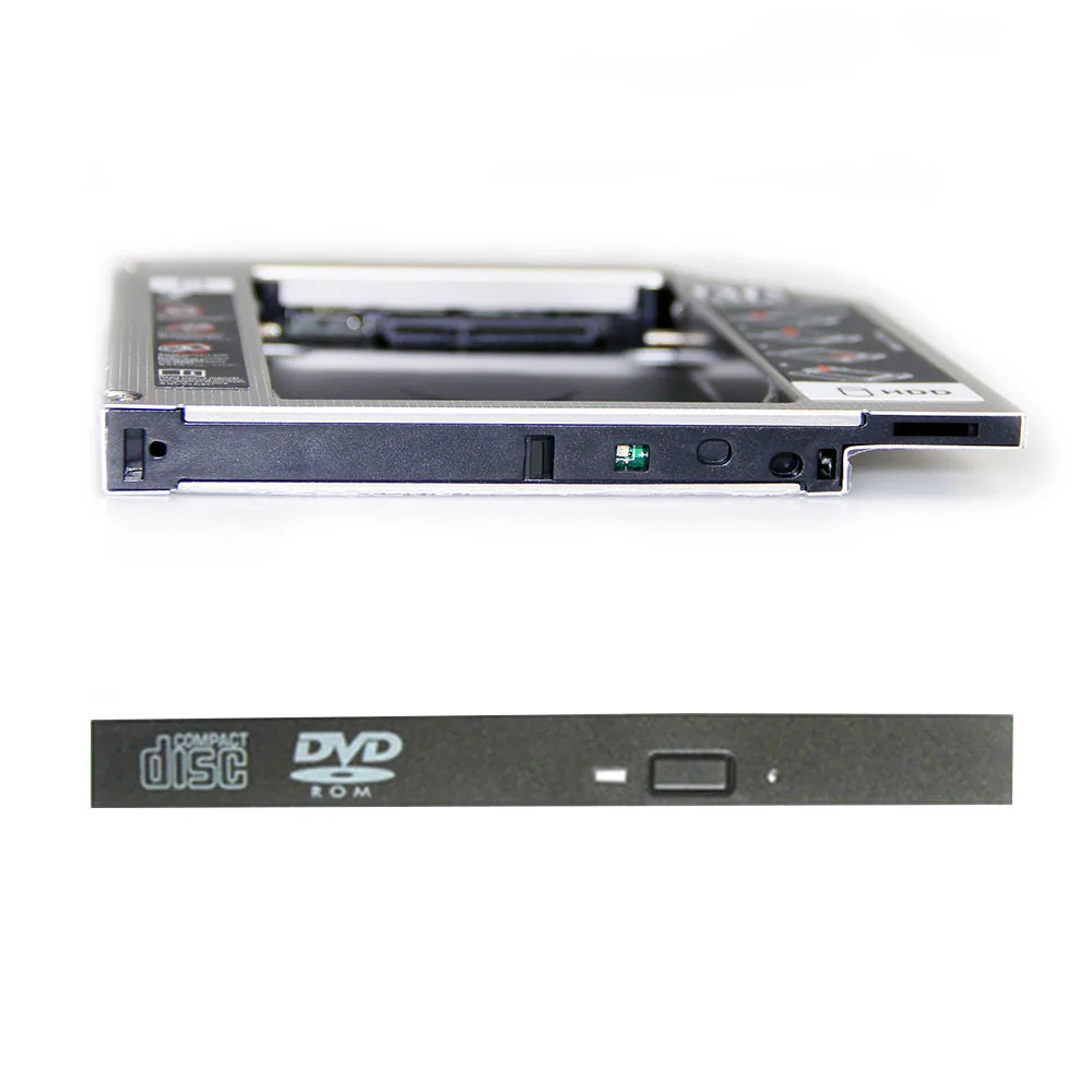 2-й SATA 12,7 мм жесткий диск SSD HDD Caddy адаптер для HP ProBook 4520s 4525s 4720s 4730s GT31L