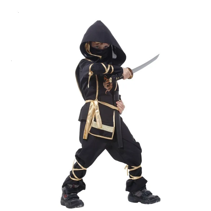 New Kid Ninja Costumes Halloween Party Boys Girls Warrior Stealth Children Cosplay Assassin Costume Children's Day Gifts