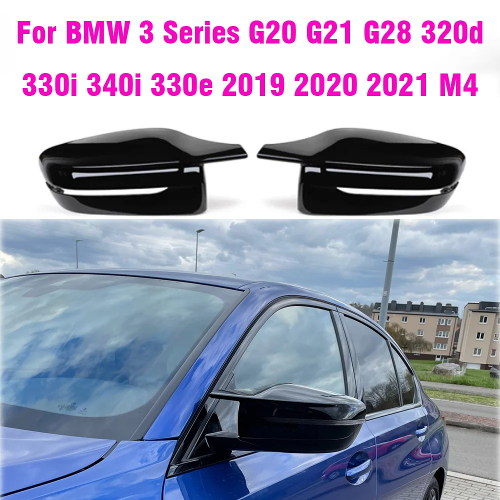 

Exterior Side Rearview Mirror Cover Caps For BMW 3/4/5/7/8-Series G11 G12 G14 G15 G16 G20 G21 G22 G23 G30 G31 G32 2019 2020