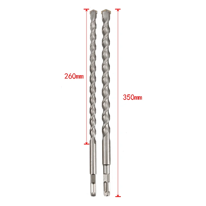 350mm 1pcs  tungsten steel alloy concrete drill bit with SDS PLUS and SDS SQUARE handle 10-32mm for penetrating the wall