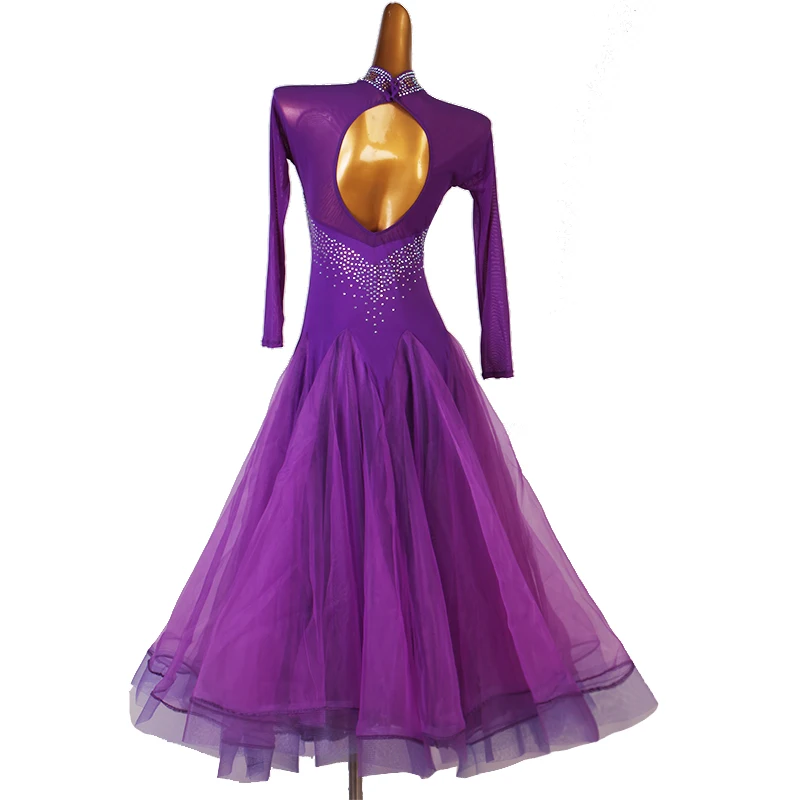 New in Long Dresses for Special Occasions Waltz Dress 2024 High Quality Stadium Modern Dance Match Dress 2025 Stage Costume 0690