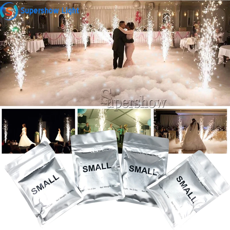 Imagem -03 - Spark Machine Powder para Eventos de Palco Sparkler Frio Interno e Externo Composto ti 200g Bolsas Bolsas