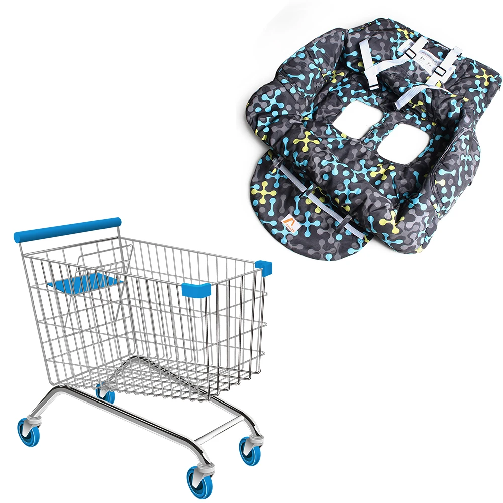 Printed Baby Children Supermarket Shopping Cart Dining Chair Cushion Security Protection Travel Portable Cushion