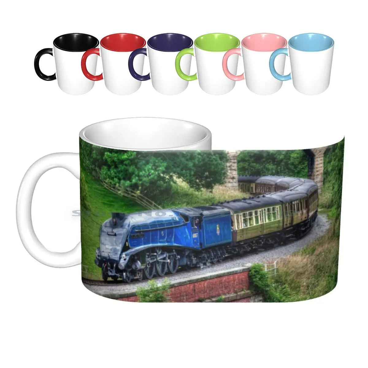 60007 Sir Nigel Gresley Locomotive Ceramic Mugs Coffee Cups Milk Tea Mug Sir Nigel Gresley Steam Engine Nymr North Yorkshire