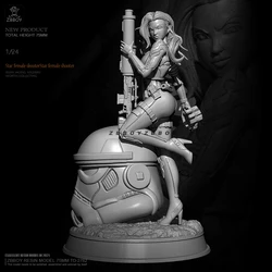 75mm 1/24 Resin model kits DIY figure self-assembled TD-2782