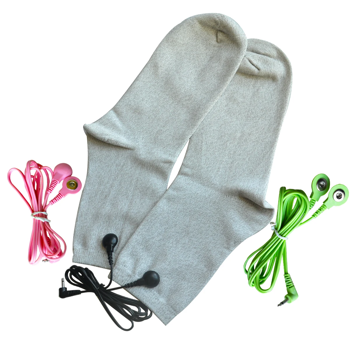

10Pairs/Pack Tens Machine Electric Socks Vibrating Conductive Socks Anti-satic/Anti-skid Use With Tens Digital Therapy Machine