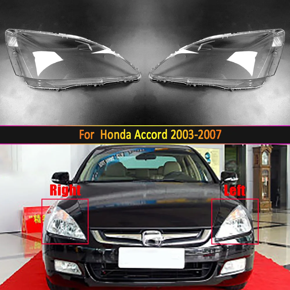 

Car Headlamp Lens For Honda Accord 2003 2004 2005 2006 2007 Car Replacement Lens Auto Shell Cover