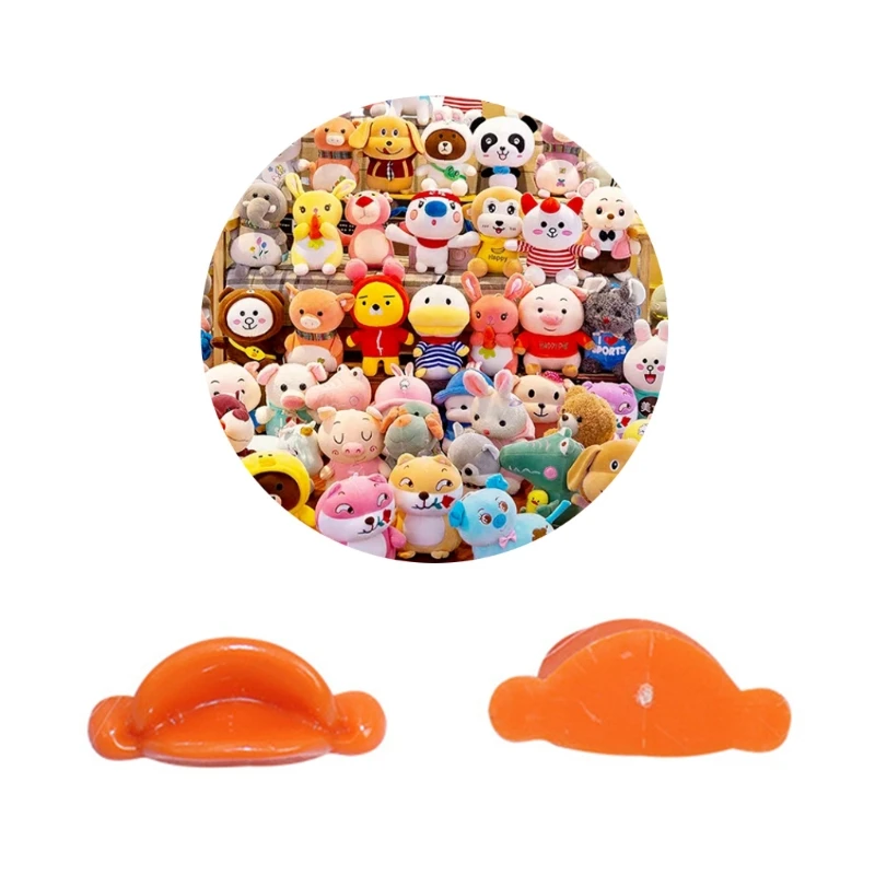 10PCS Plastic Detachable Duck Mouth DIY Mini Duck Doll Handicraft Interactive DIY Duck Bill Replacement Duck Nose 77HD