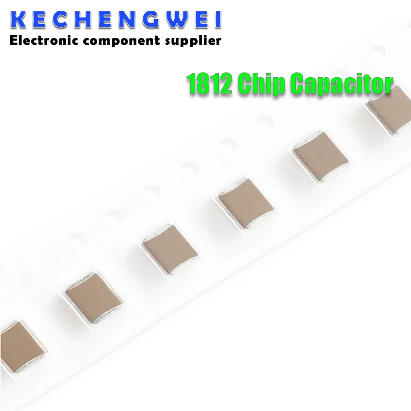 50pcs 1812 smd chip capacitor 1nF 2.2nF 4.7nF 10nF 100nF 1uF 2.2uF 4.7uF 22uF 47nF 2KV 50V 100V 25V 630V X5R