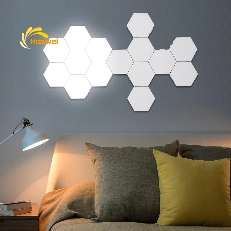 

Nordic LED Quantum Lamp Touch Sensitive Lighting Living Room Bedroom Magnetic Modular Hexagons Night Lights for Home