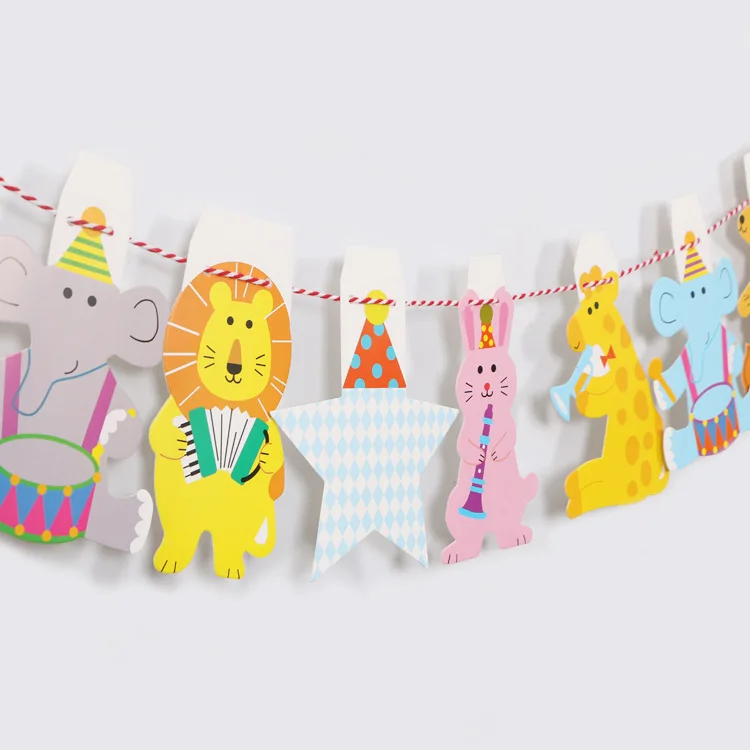 NEUE Alles Gute zum Geburtstag Banner Bunting Flagge Party Dekoration Kinder Dekor Kinder Ornament Baby Bunte Mädchen Junge Parti Liefert – Detail 6