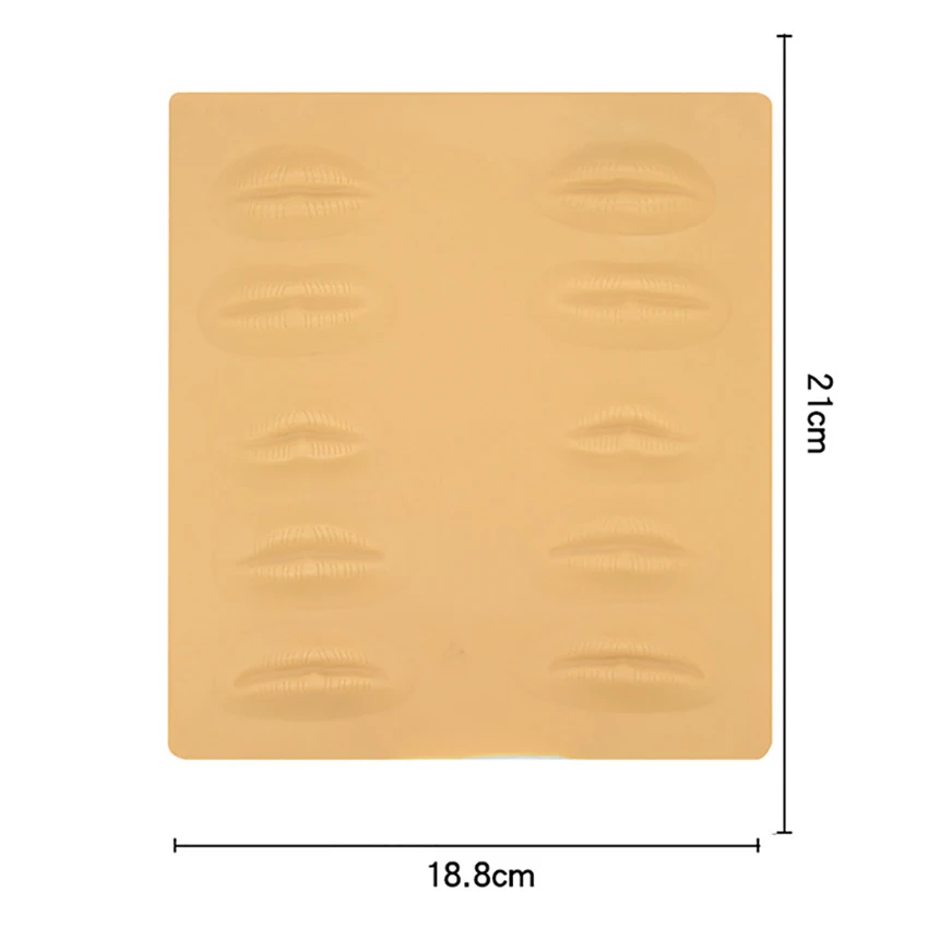 Maquillaje de silicona 3D para practicar la piel, para principiantes, entrenamiento de cara, ojo, labios, piel falsa, tatuaje profesional, suministros de práctica de piel falsa