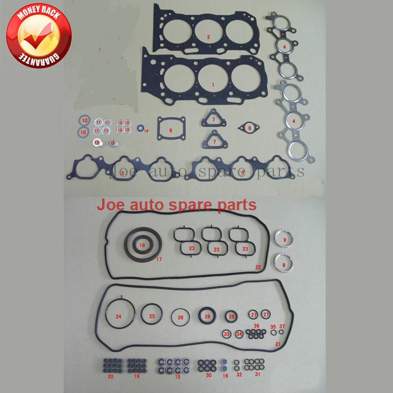 2GR 2GRFE silnika kompletny zestaw uszczelek dla Toyota Camry/Avalon/Alphard/RAV 4/ESTIMA/SIENNA LEXUS RX/ES 3.5L 3456CC 50282800