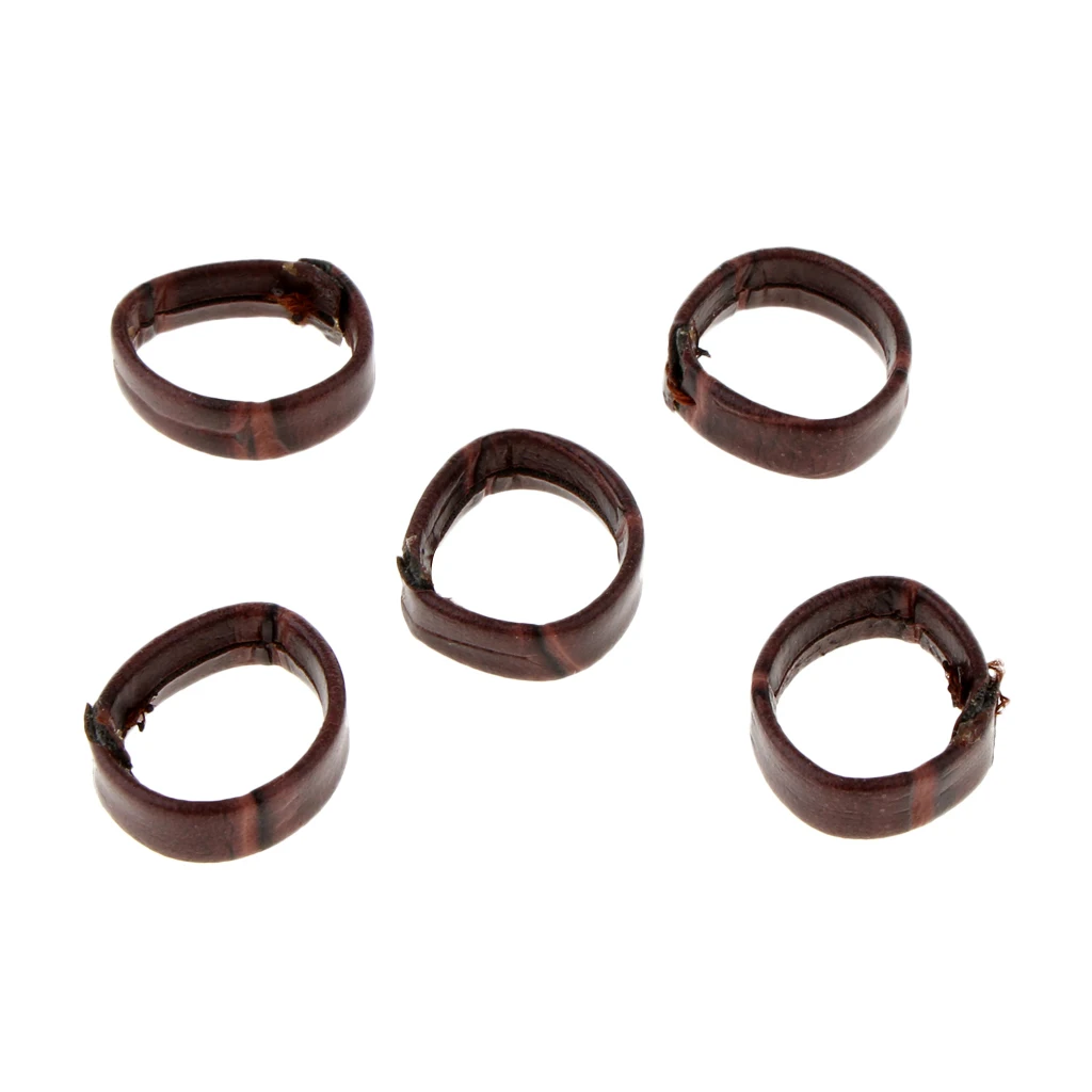 5pcs/Pack Watch Band Loop PU Leather Watch Strap Keeper Replacement Holder Ring Retainer