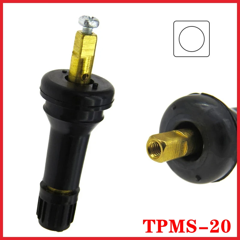 TPMS-20 zawór opony dla Nissan Lotto Kia Chevrolet RAM Jeep aluminium TPMS czujnik ciśnienia w oponach zawory wymiana