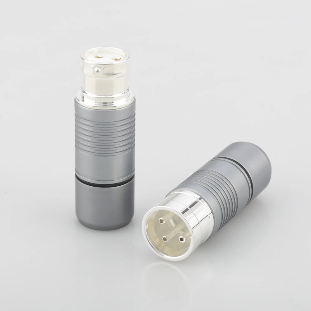 4 sztuk Voodoo Hi-End posrebrzane Tellurium miedź mężczyzna kobieta złącze XLR Audio XLR równowagi złącze wtykowe dla Hifi przewód Plug