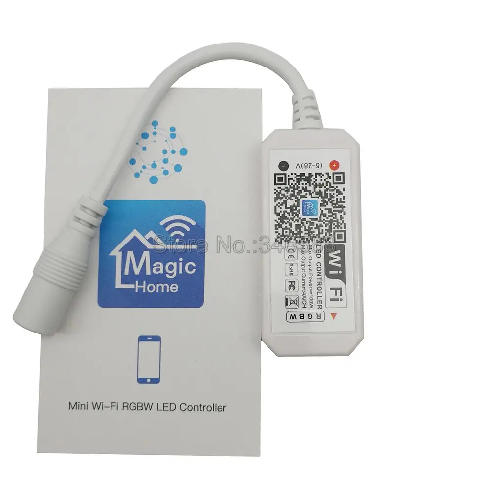 Imagem -02 - Magic Home-mini Controle para Rgbw dc 524v Controle por Aplicativo Alexa Google Home Controle por Voz para 5050 Rgbw Tira 12v