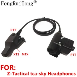Tactical U94 PTT Headset Accessory PTT For Z-Tactical tca-sky Headphones for Motorola MTX XTS HT1000 GP900 XTS5000 MT2000 Radio