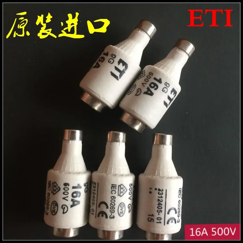 FUSE ETI DII 2A 4A 6A 10A 16A 20A 25A 32A 500V GG/GL E27 new original