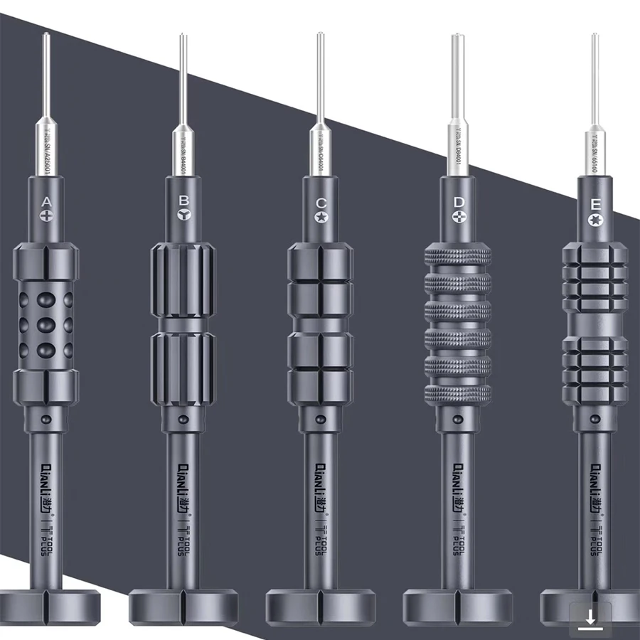 

QIANLI iThor Disassemble 3D Bolt driver For SAM Mobile Phone Repair Screwdriver Skidding With A B C D E Mold