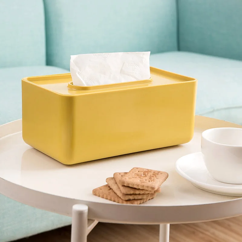 Bathroom Kitchen Wooden PP Plastic Tissue Box Solid Wood Napkin Holder case Car Home Decoration tissue box holder for car new