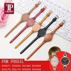 For Fossil ES3077 ES2830 ES3262 ES3060 ES4176 ES4119 ES4026 ES4340 Watch Band Genuine Leather Watch Strap Women Small Bracelet