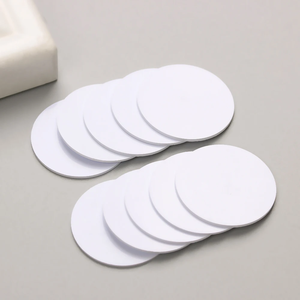5Pcs Universele Ntag 215 Nfc Tag Mini Ronde Key Tags Sleutelhanger Sample Patrol Rfid Tag Nfc Telefoon Chip Elektronische card Tag
