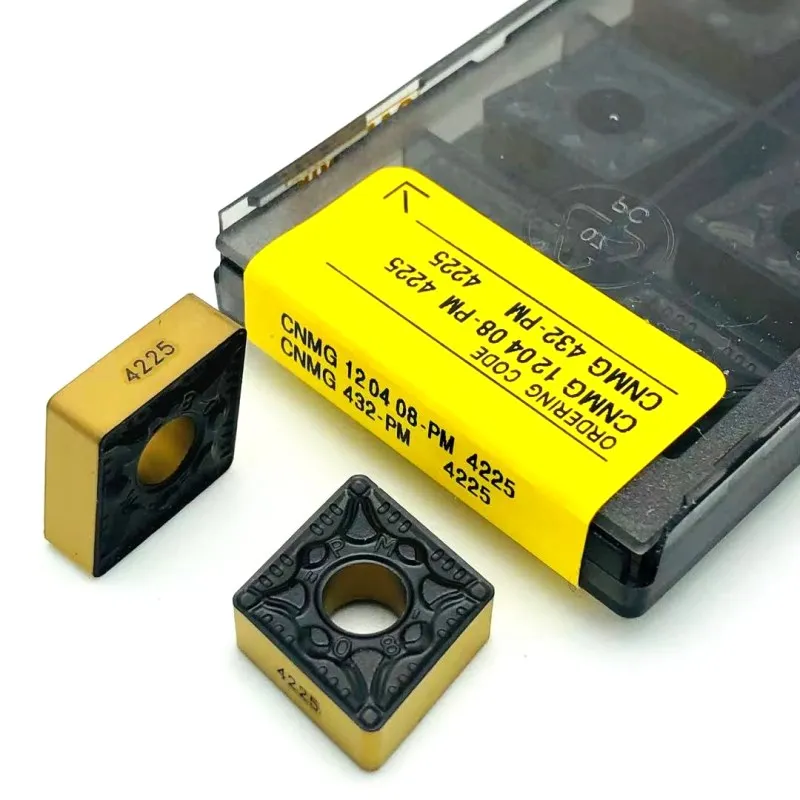 Inserti in metallo duro CNMG120404 CNMG120408 PM 4225 nuovi utensili per tornitura di metalli di alta qualità macchine utensili a controllo numerico utensili per tornitura utensili per tornitura