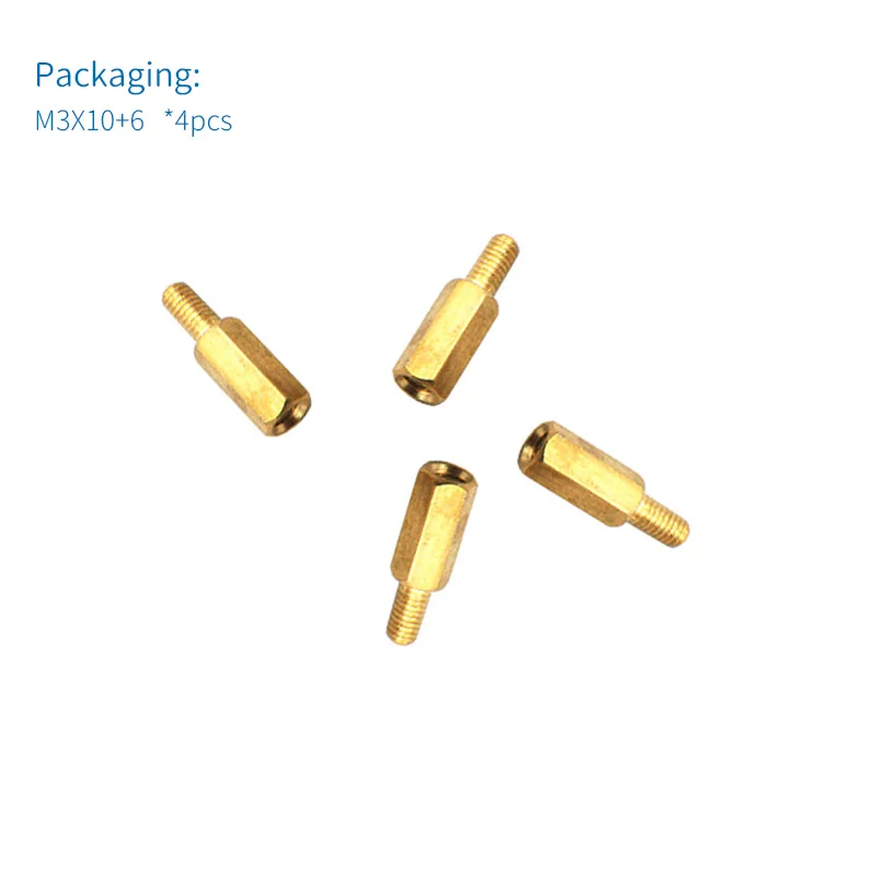 M3 Lục Giác Cột M3 Đồng Lục Giác Đôi Vượt Qua Cột Trụ Nam Đến Nữ Standoffs Do Khoang Cach Bang Hạt M * 10 + 6mm Cho Khuếch Đại PCB Board