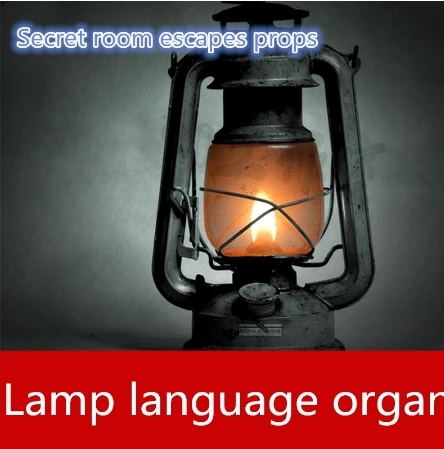 real life games escape room props Lamp language unlock organ props Morse code takagism game Kerosene lamp props