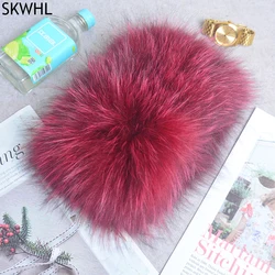 Lady Real Fox Fur Scarf Girls Warm Soft Knit Good Elastic Real Fox Fur Headband Brand Women Warm Genuine Fox Fur Ring Scarves