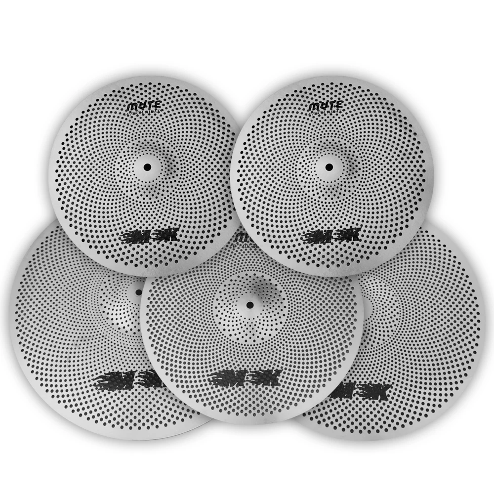 

Low Volume Cymbal MK Mute Cymbal 14" Hihat+16"Crash+18"Crash+20"Ride Silent Cymbal in Hot Sale