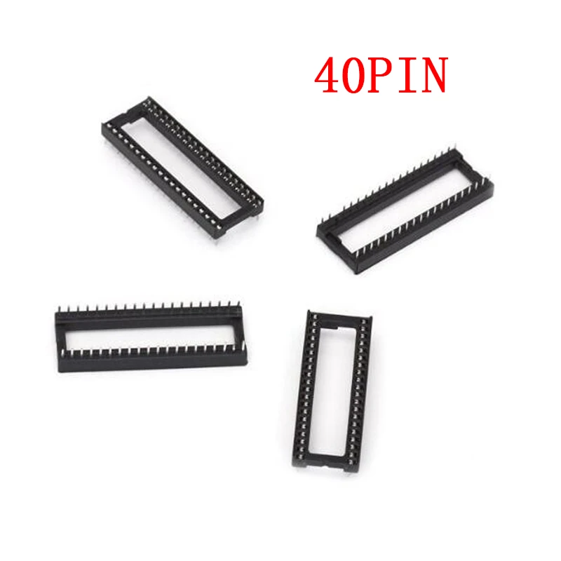 10PCS IC Sockets DIP6 DIP8 DIP14 DIP16 DIP18 DIP20 DIP28 DIP40 pins Connector DIP Socket 6 8 14 16 18 20 24 28 40 pin