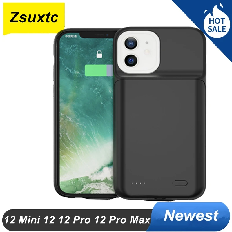 

Чехол-аккумулятор для IPhone 12 Mini, 12 Pro Max, 12 Pro, 10000 мА · ч