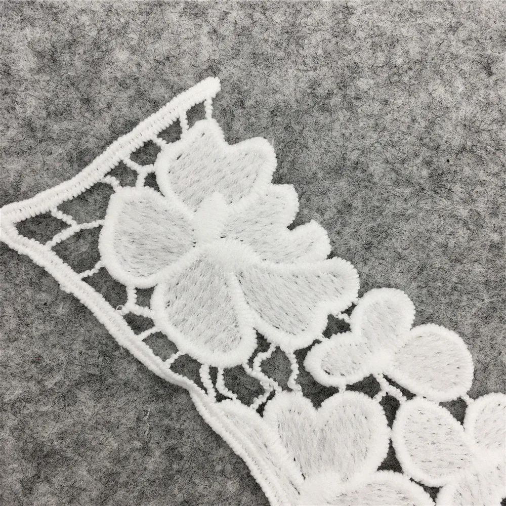 Fashion style White Lace Fabric Collar DIY Embroidery Applique Neckline Sewing Clothing Supplies Accessories Scrapbooking