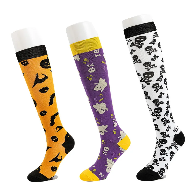 men women stocking socks Halloween festival sports muscle socks soft comfortable leg protection pressure compressing funny socks