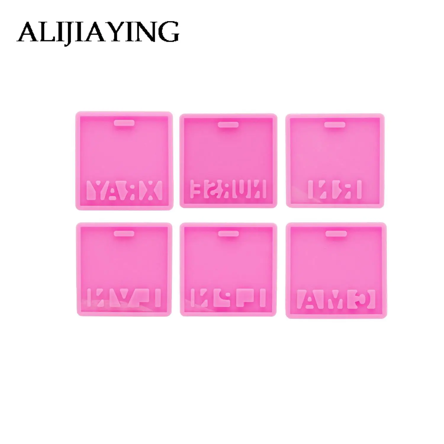 DY1155 Resin Tag Mold for CMA, LPN, LVN, RN, NURSE, XRAY Badge Backing Silicone Mold Resin epoxy Craft