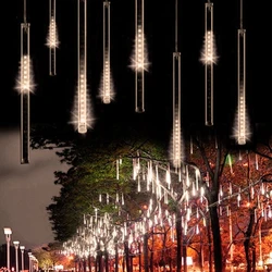 10 Tube 80CM SMD Lights LED Meteor Rain Lantern UK US EU Christmas Day Outdoor Lighting Decorative Light Strings