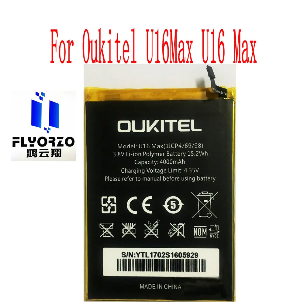 

New Original U16 Max Battery For Oukitel U16Max U16 Max Cell Phone