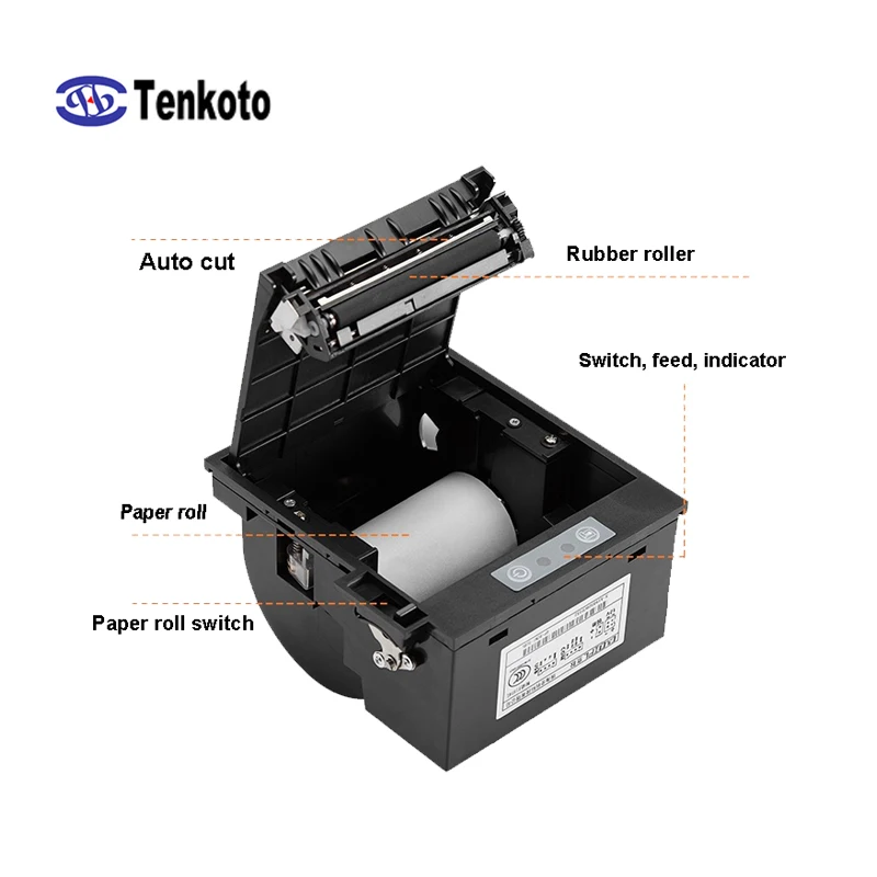 

RS232 80mm Panel Thermal Receipt Printer Module Serial Embedded Printing USB KIOSK Print 3 Inch Invoice Printer