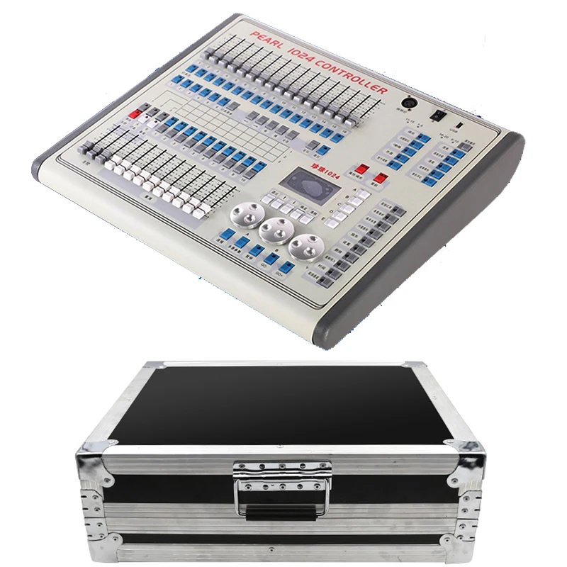 Imagem -02 - Mini Controlador de Pérola 1024 Console com Soquete Flycase Luz Led de Palco Profissional Envio Rápido